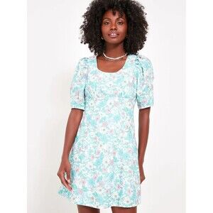 NWT Tuckernuck Hyacinth House Floral Puff Sleeve Sallie Dress Size Medium Rare